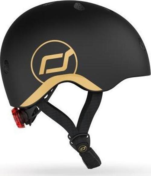 Helmet Çocuk Kaskı S-M Black&Gold Limited Edition 190605-96539