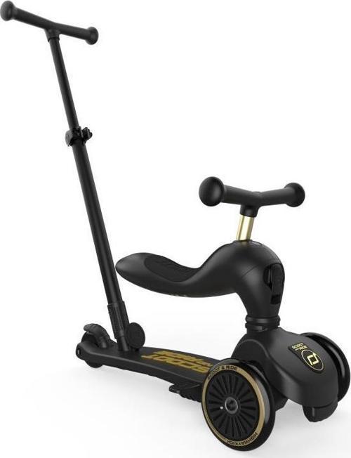 Push and Go Ebeveyn Kontrollü Çocuk Scooter Black&Gold Limited Edition 240527-00089