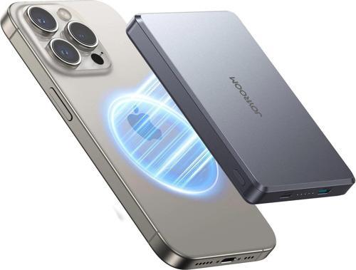 Joyroom 20W Ultra-Slim Metal MagSafe Kablosuz Ve Kablolu 20W Hızlı Şarj Power Bank 10.000mAh