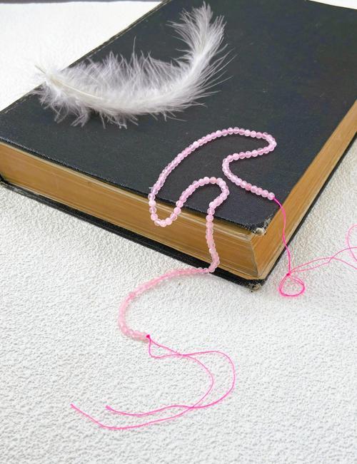 PEMBE KUVARS DOĞALTAŞ DİZİ 2-3 MM