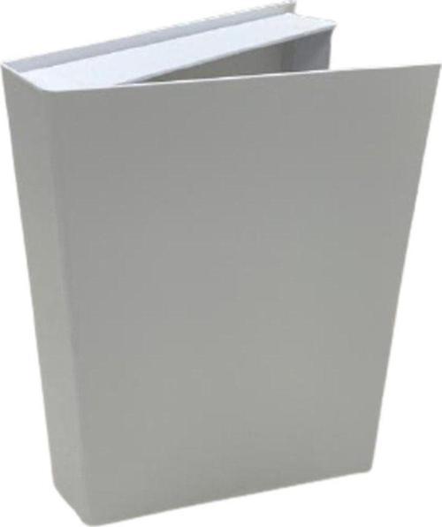 klasik Beyaz Baskısız Dekoratif Kitap Kutusu