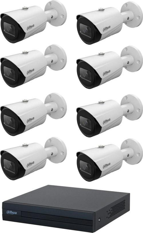 2 Mp 8 Kameralı Ip Güvenlik Kamera Seti (Starlight)