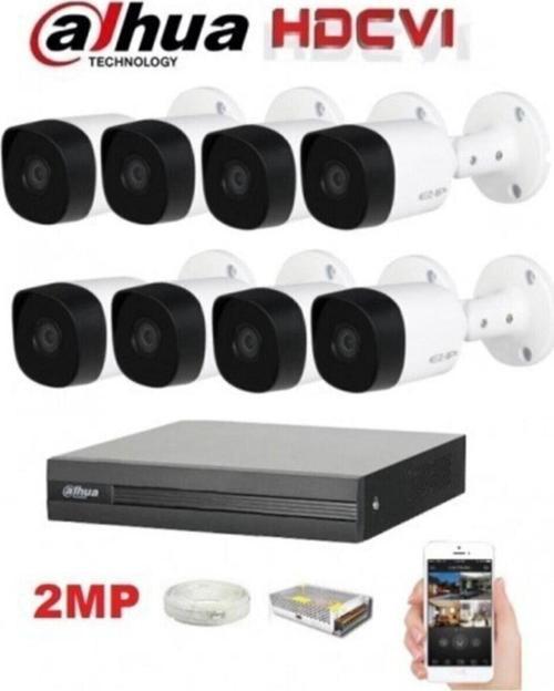 8 Kameralı 2Mp 1080P Dış Mekan Güvenlik Sistemleri