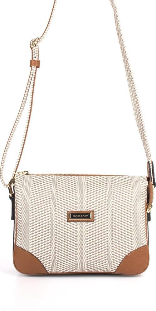 Kadın Çapraz Çanta 784-33917 SILVER POLO ÇAPRAZ BAYAN ÇANTASI M132 BEJ-MAT TABA