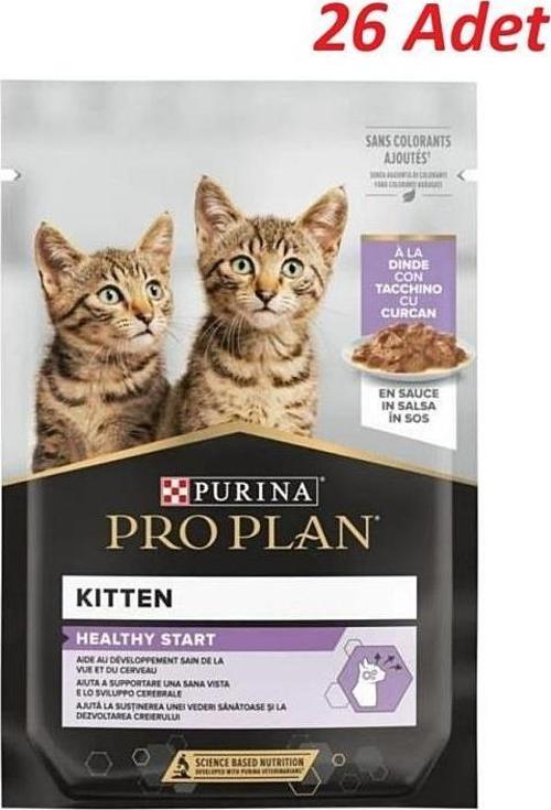 Pouch Sos İçinde Hindili Yavru Kedi Konservesi 85 Gr*26 Adet