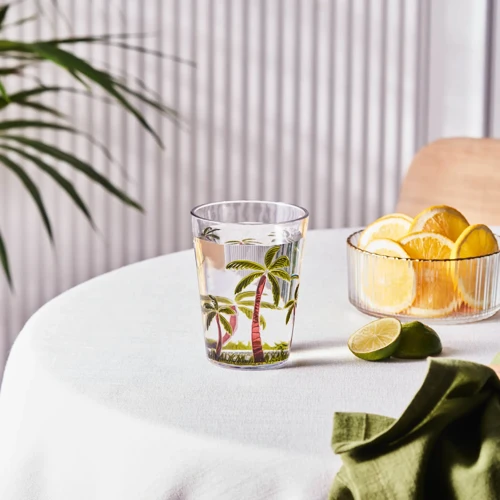 Palmera Akrilik Su Bardağı 430 ml Şeffaf