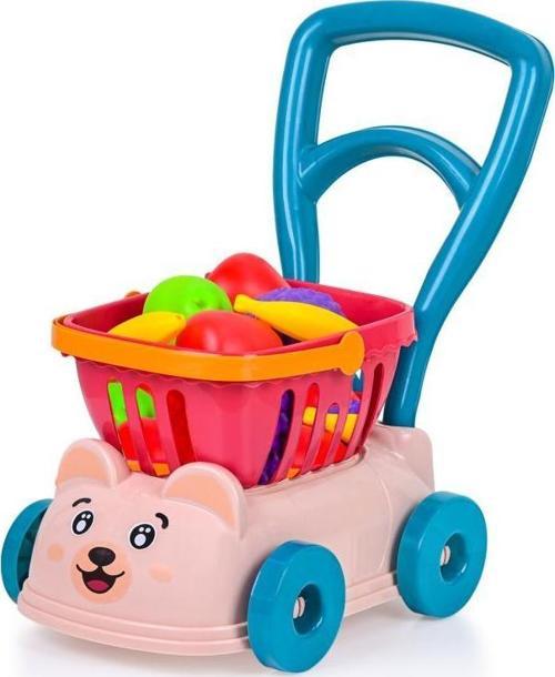 Oyuncak Sevimli Market Arabası (Kutulu) Alışveriş Arabası BY-648