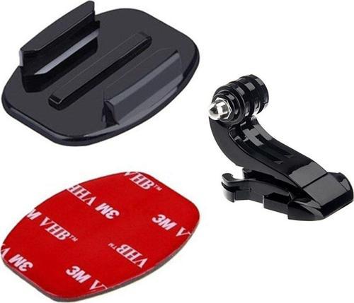 Gopro Uyumlu Düz Yüzey 3M Bant + J Hook