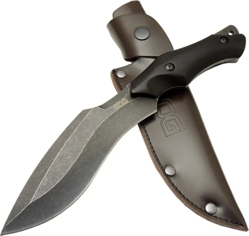 Vaquita Kukri 807b Bk Eskitme Outdoor Bıçak 27cm - Ahşap Sap, Deri Kılıf