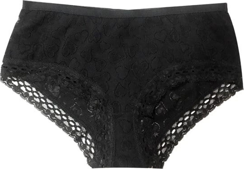 Şahinler Kadın için Dantel Kenarlı Siyah Renk Bikini Külot Kod B722