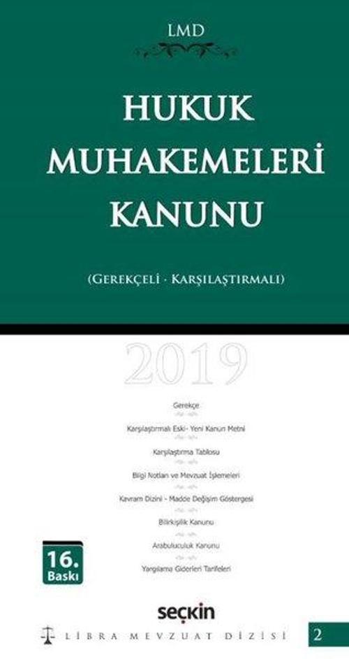 LMD Hukuk Muhakemeleri Kanunu 2019-Gerekçeli Karşılaştırmalı-2