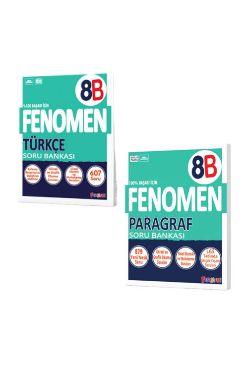 Fenomen 8.Sınıf Türkçe B Ve Paragraf B Soru Bankası