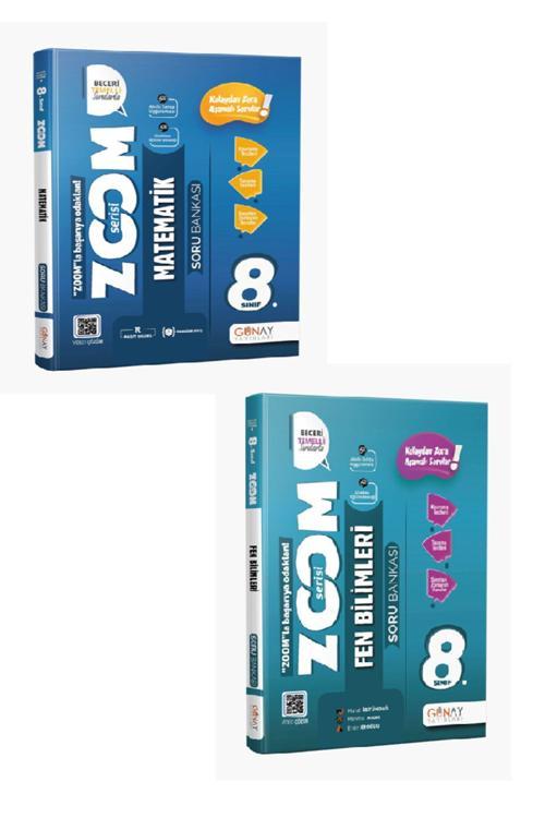 Günay Yayınları 8. Sınıf Zoom Matematik + Fen Bilimleri Seti
