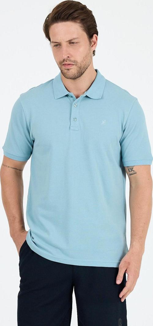 Regular Fit Pamuk Polo Yaka Kısa Kollu Pike Erkek Tişört 0001