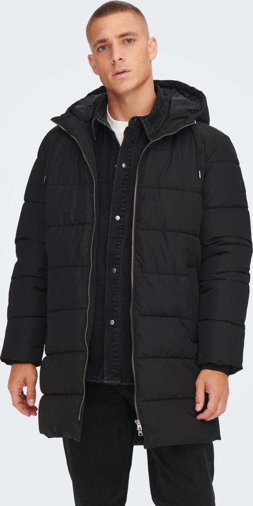 Onsmelvın Lıfe Puffer Coat Otw Vd Erkek Siyah Mont 22022100-02