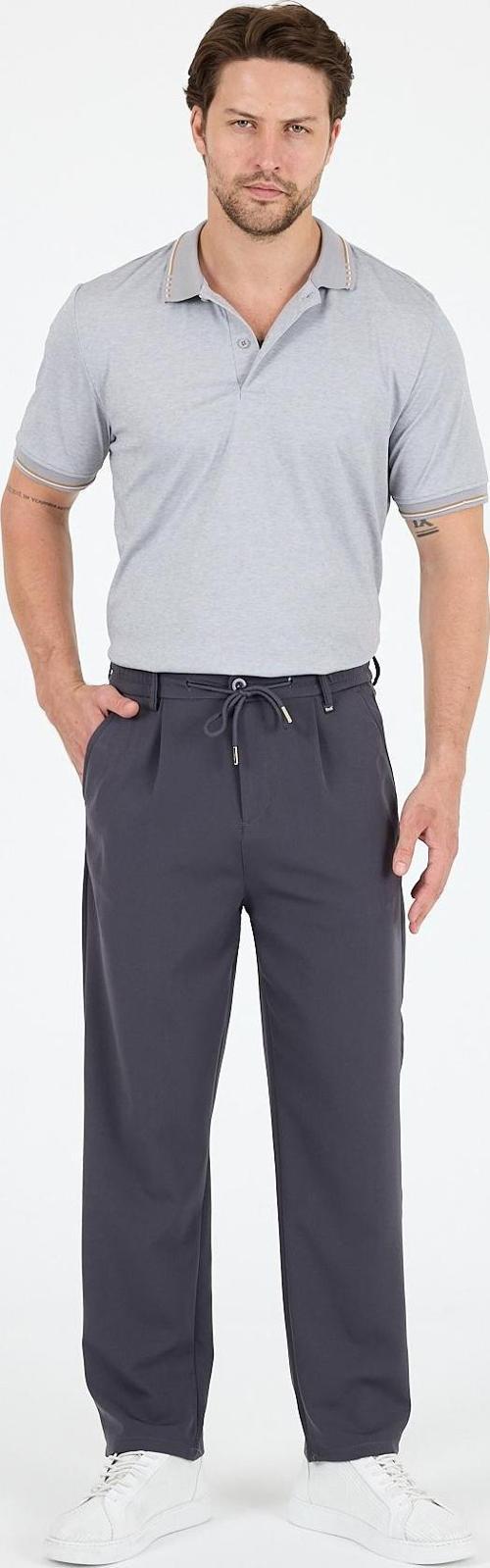 Erkek Duble Paça Baggy Jogger Eşofman Altı Pantolon Rahat Kalıp Günlük Şık Spor Giyim 3665