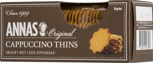 Orginal Cappuccino Thins Kahveli Bisküvi-Kurabiye 150 g
