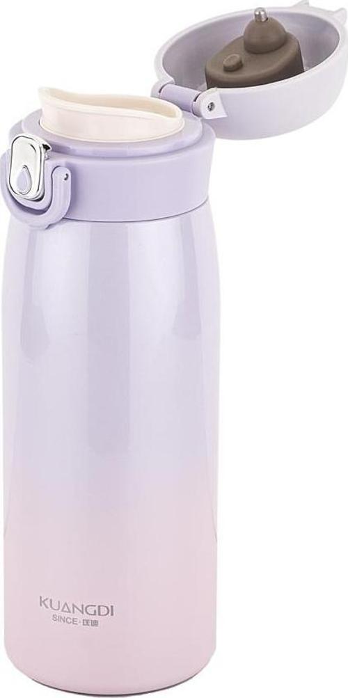 Okadı Mor Paslanmaz Çelik Isı Göstergeli Termos 400ml