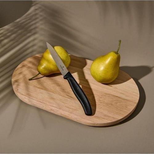 6.7733 Tırtıklı Soyma Bıçağı - Siyah/10 Cm