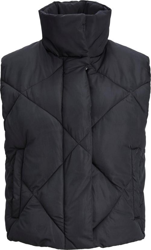 Jack Jones Hype Short Quılted Vest Otw Kadin Siyah Mont 12236460-02