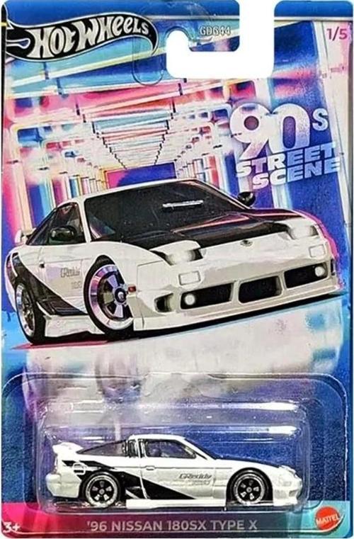  Hot Wheels 90's Street Scene '96 Nissan 180SX Type X GDG44 JCB57
