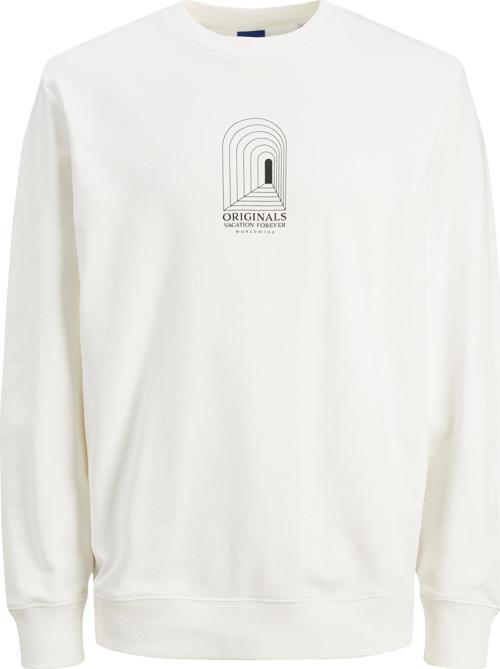 Jack Jones Destıny Sweat Crew Neck Tg Erkek Beyaz Sweatshirt 12243615-01