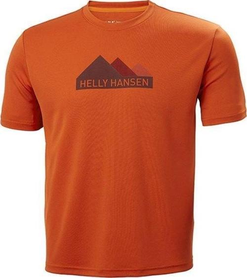 Hh Tech Graphıc Tshirt Erkek Turuncu Tshirt Hha.63088-hha.300