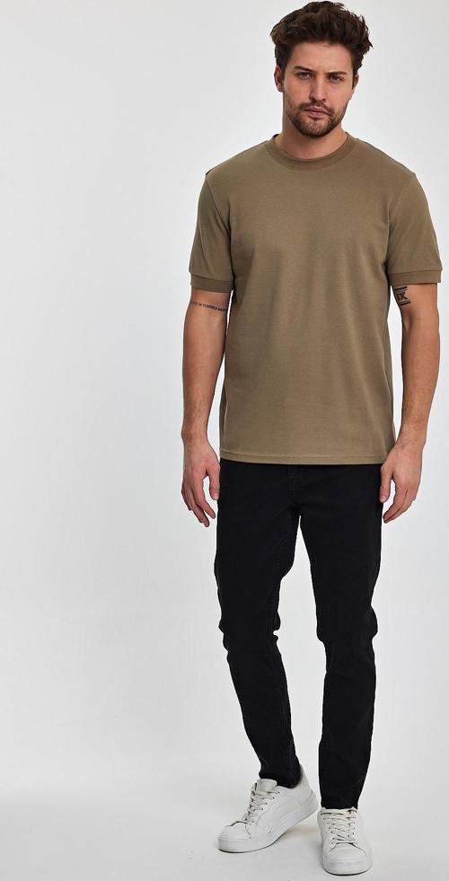 Erkek 30-1 Petek Süprem Bisiklet Yaka T-shirt RD24YE002728