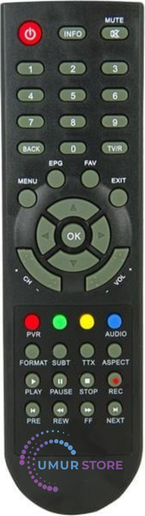 PRS-19010 Uydu Alıcı Kumandası