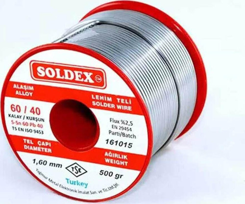 60-40 Lehim Teli 500 Gr 1 mm - Sn:60 / Pb:40