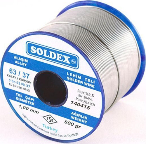 63-37 Lehim Teli 200 gr 0,75 Mm, Sn:63 - Pb:37