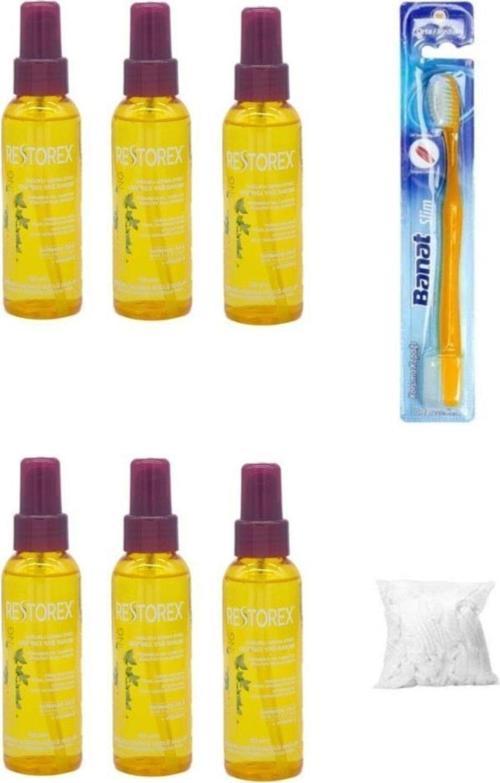Sağlıklı Uzama Etkili Onarıcı Bakım Saç Bakım Argan Yağı 100 Ml X 6 Adet+ Banat Slim Diş Fırçası