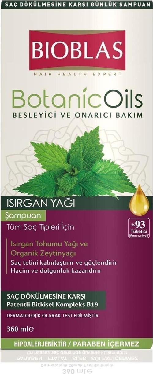 Botanic Oils Shampoo Nettle Oil (Fine And Weak Hair) 360 Ml