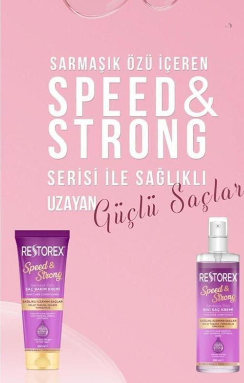 Speed Strong Kuru Saçlar Için Hızlı Uzama Etkili 3 Lü Saç Bakım Seti