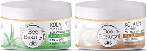 Aloe Vera Kolajen Yüz Kremi 50 Ml + Keçi Sütü Kolajen Yüz Kremi 50 Ml