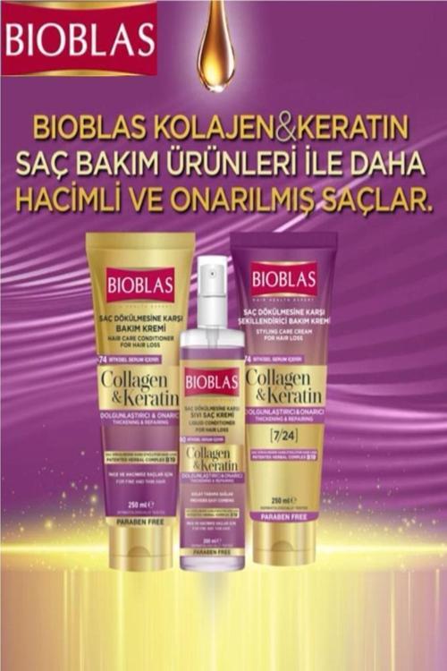 Collagen&Keratin Dolgunlaştırıcı Saç Bakım Seti 3'Lü