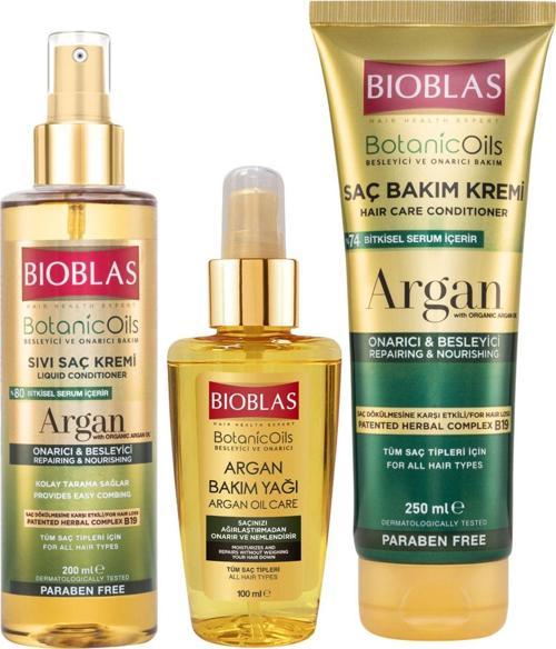 Saç Bakım Seti Saç Kremi + Saç Maskesi + Argan Bakım Yağı