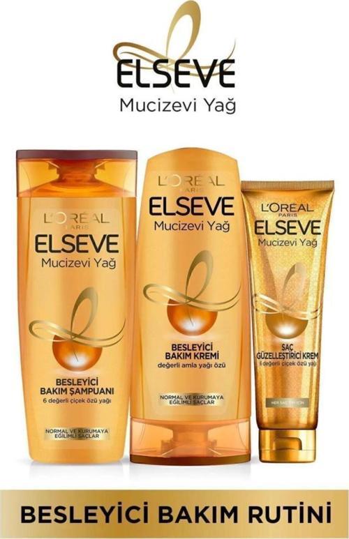 Mucizevi Yağ Besleyici Bakım Şampuan 390Ml & Saç Kremi 390 Ml & Saç Güzelleştirici Krem