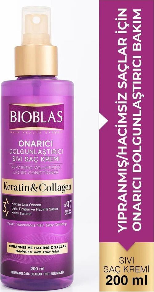 Saç Dökülmesine Karşı Collagen&Keratin Sıvı Saç Kremi 200 Ml