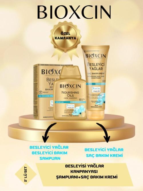 Besleyici Yağlar Bakım Seti Bakım Şampuanı 300Ml+ Bakım Saç Kremi 250 Ml 2'Li Set