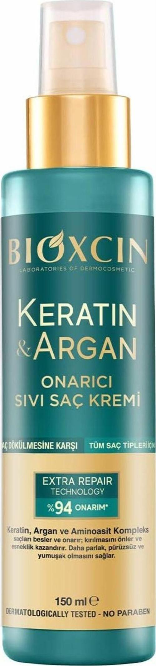 Keratin & Argan Onarıcı Sıvı Saç Bakım Kremi 150 Ml Yıpranmış Ve Hasar Görmüş Saçlar