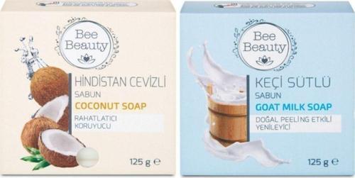 Hindistan Cevizli Katı Sabun 125 Gr + Keçi Sütlü Katı Sabun 125 Gr (2'Li Set)