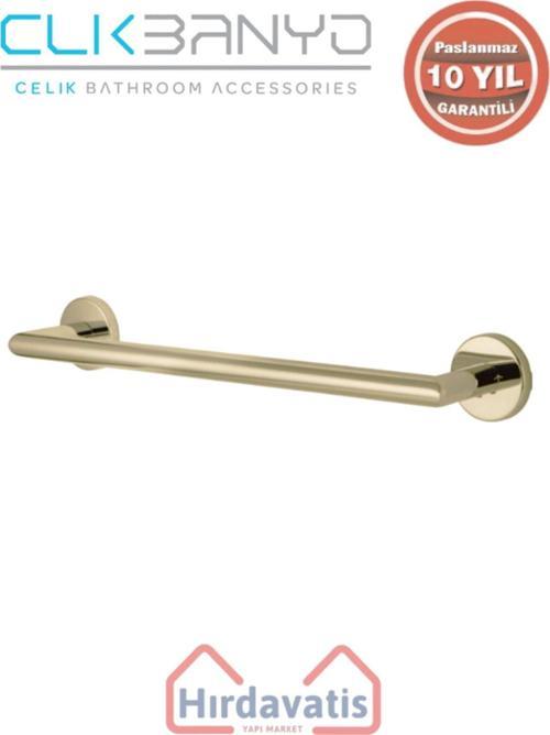 Paslanmaz Pirinç Flora Küvet Kolu 40Cm Altın Sarı Gold