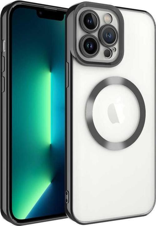 iPhone 13 Pro Uyumlu Kamera Korumalı Magsafe Wireless Şarj Özellikli Lazer Kesim Silikon Kapak