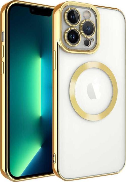 iPhone 13 Pro Uyumlu Kamera Korumalı Magsafe Wireless Şarj Özellikli Lazer Kesim Silikon Kapak