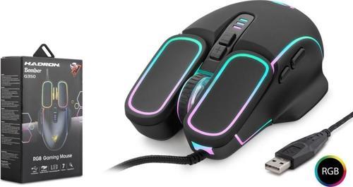 Bomber G350 Rgb 7 Buttons Usb 1200-2400-4800-6400 Dpı Kablolu Oyuncu Mouse (1,40Cm Kablo Uzunluğu)