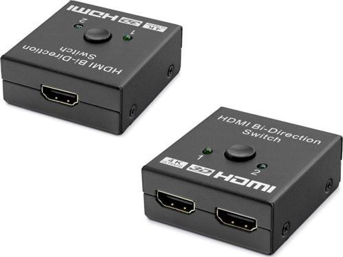 Hdx1296 2 Port Hdmi Switch 2Giriş 1Çıkış Bi-Direction 4K Ultra Hd Ve 3D Hdmi 1.4 - 2.0 Uyumlu