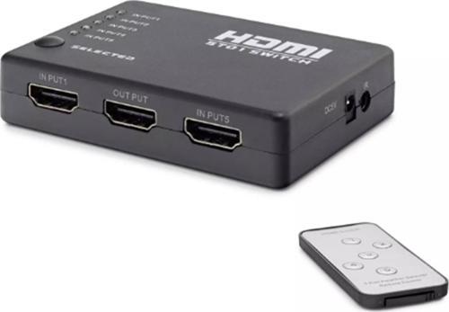 Hdx1272 5 Port Hdmi Switch 5Giriş 1Çıkış Kumandalı