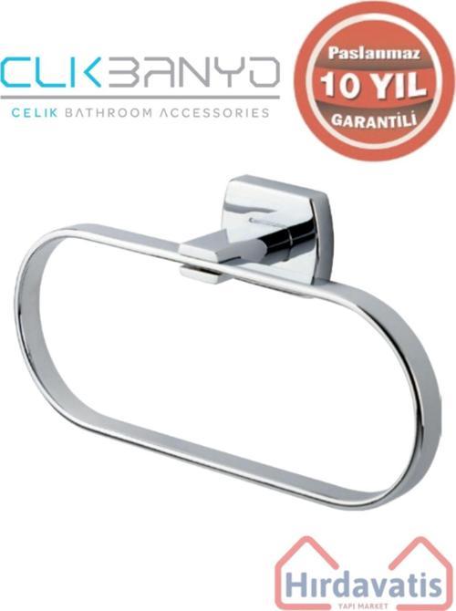 Paslanmaz Pirinç Milano Oval Havluluk