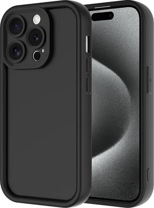 iPhone 15 Pro Uyumlu Kamera Korumalı Çıkıntılı TPU Silikon Kılıf